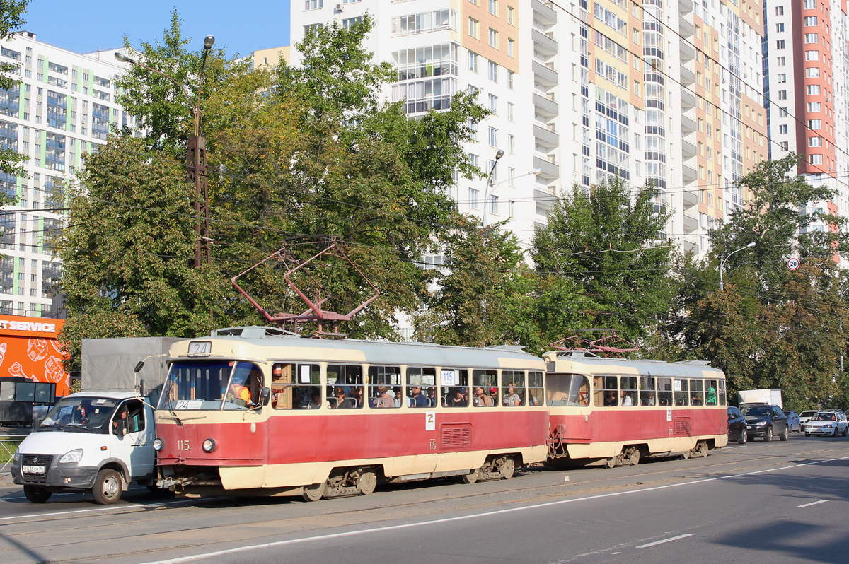 Екатеринбург, Tatra T3SU (двухдверная) № 115