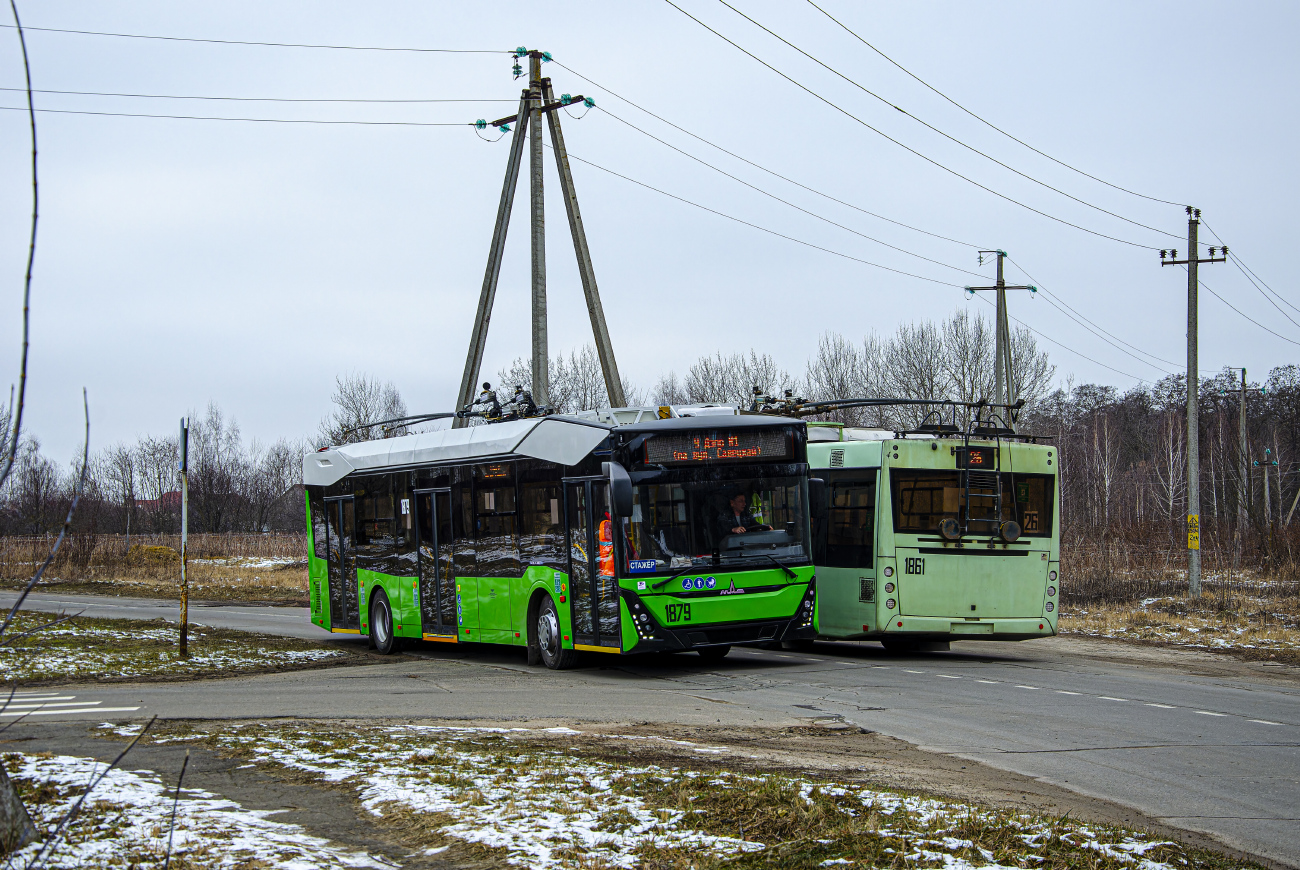 Гомель, МАЗ-303Т20 № 1879; Гомель — Движение на участках с использованием автономного хода