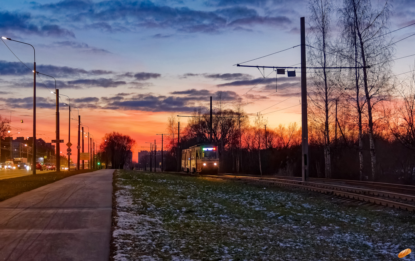 Petrohrad — Tram lines and infrastructure