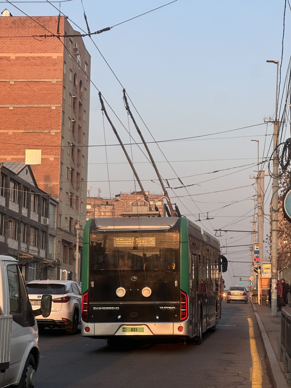 Ереван, Yutong ZK6128BEVG № 031