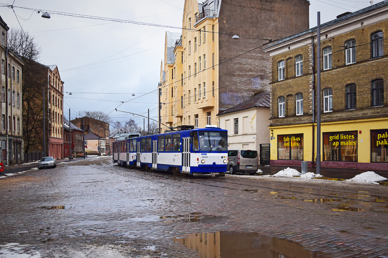 Рига, Tatra T3MR (T6B5-R) № 35174