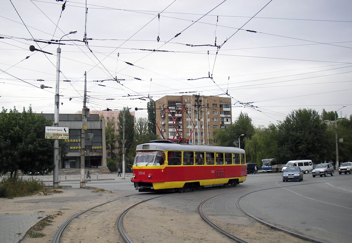 Волгоград, Tatra T3SU (двухдверная) № 3014