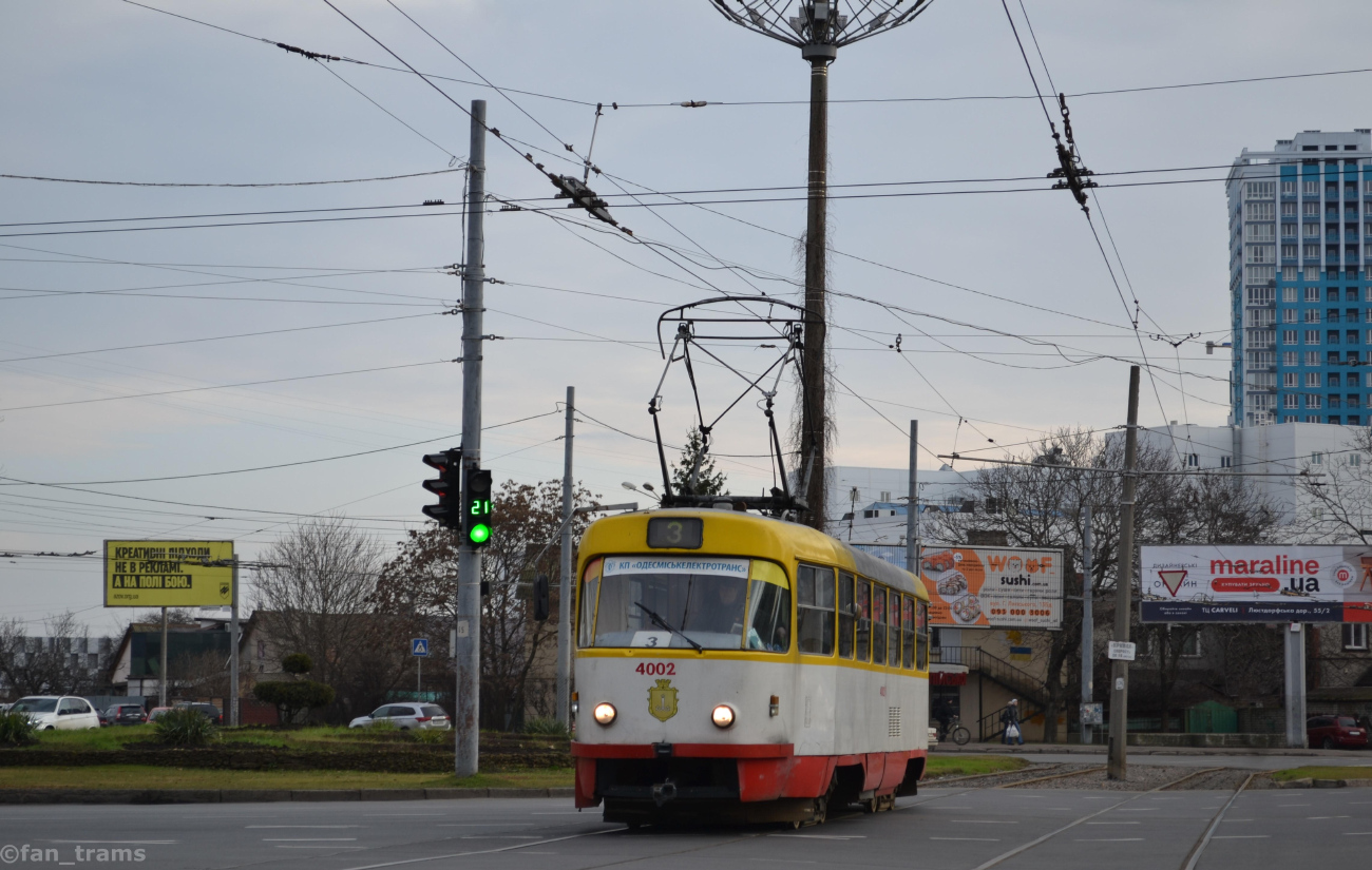 Одесса, Tatra T3R.P № 4002