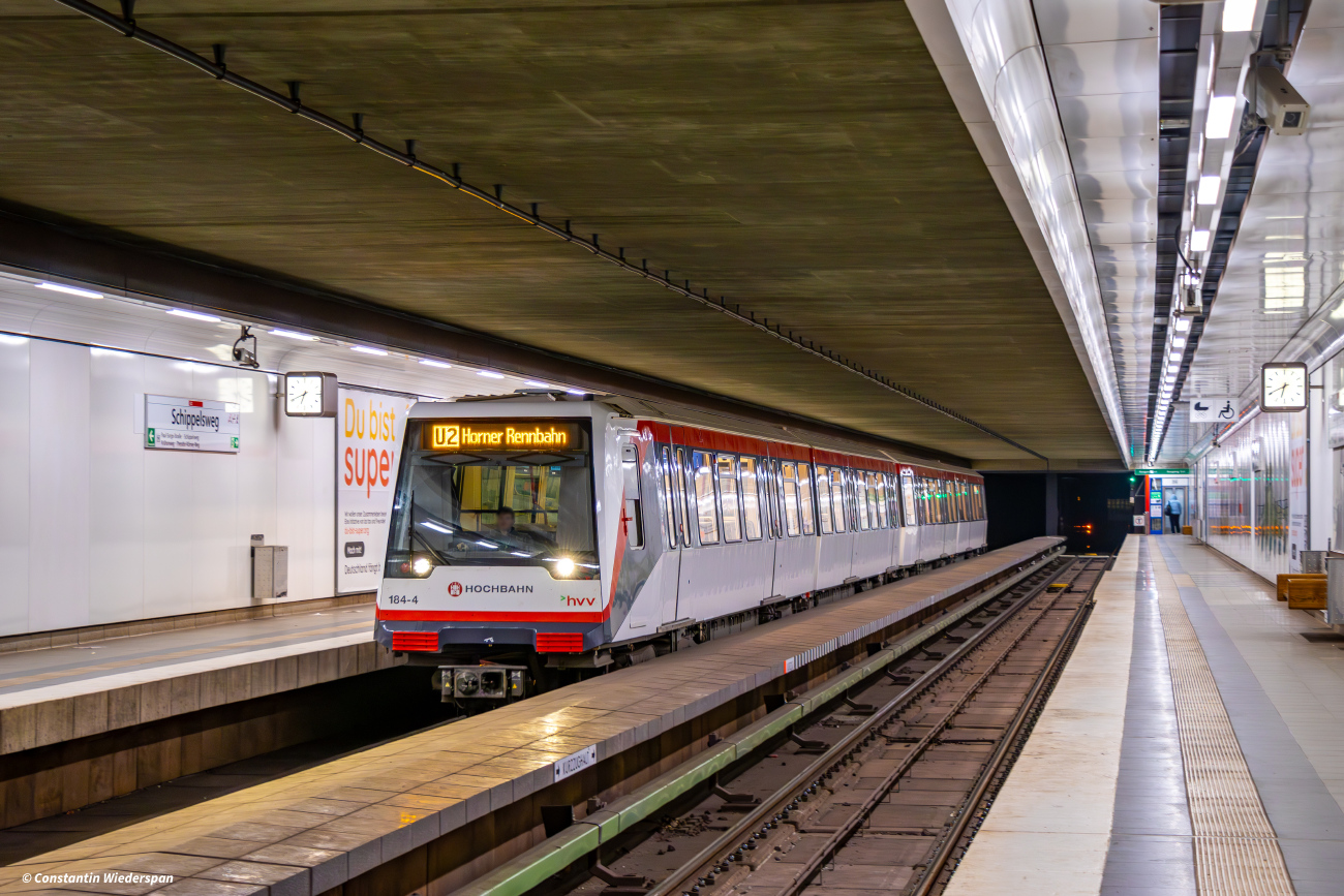 Гамбург, HHA DT4.4 № 184; Гамбург — U-Bahn — Линия U2/U4