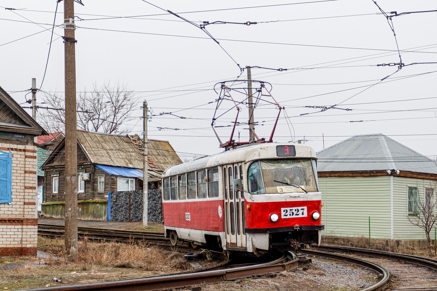Волгоград, Tatra T3SU (двухдверная) № 2527 Волгоград, Tatra T3SU (двухдверная) № 2527