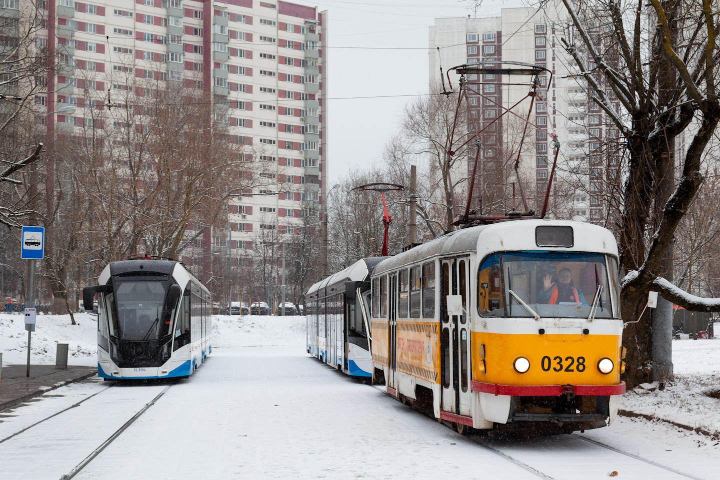 Масква, 71-931М «Витязь-М» № 31394; Масква, Tatra T3SU № 0328