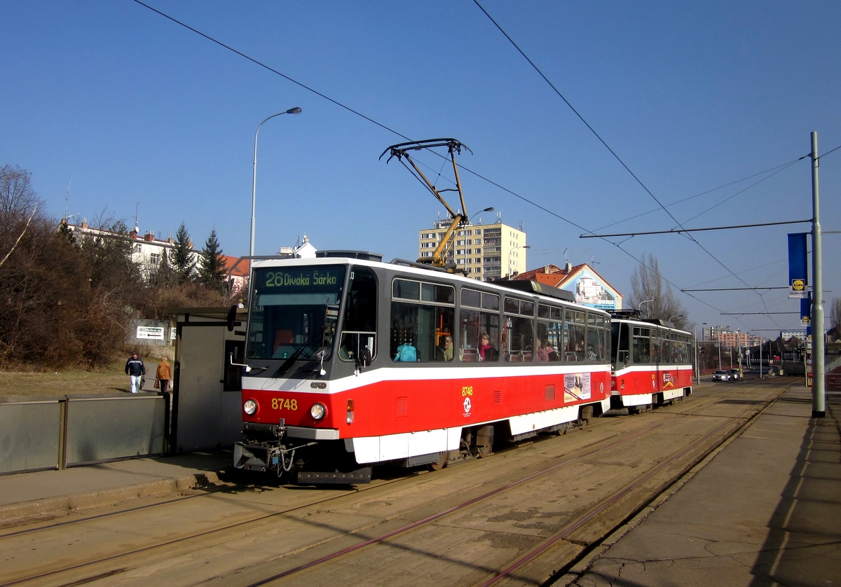 Прага, Tatra T6A5 № 8748 Прага, Tatra T6A5 № 8748