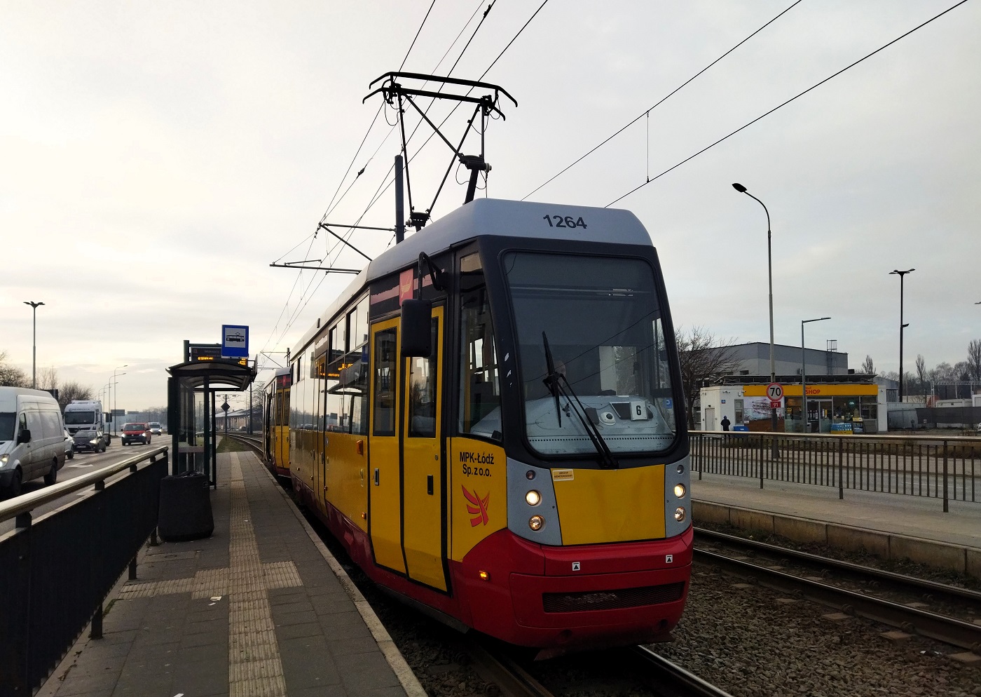 Лодзь, Konstal/MPK 805N-M12 № 1264