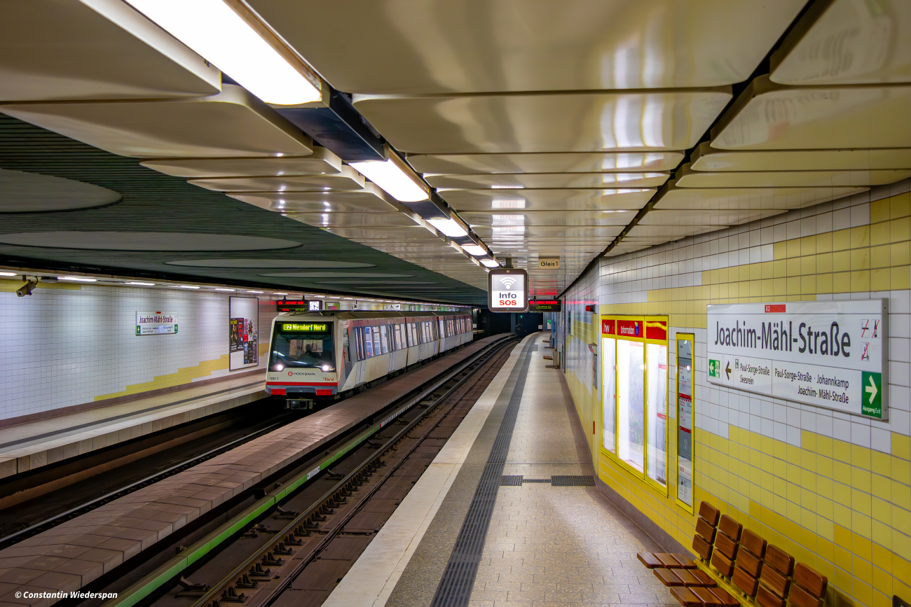 Гамбург, HHA DT4.5 № 190; Гамбург — U-Bahn — Линия U2/U4