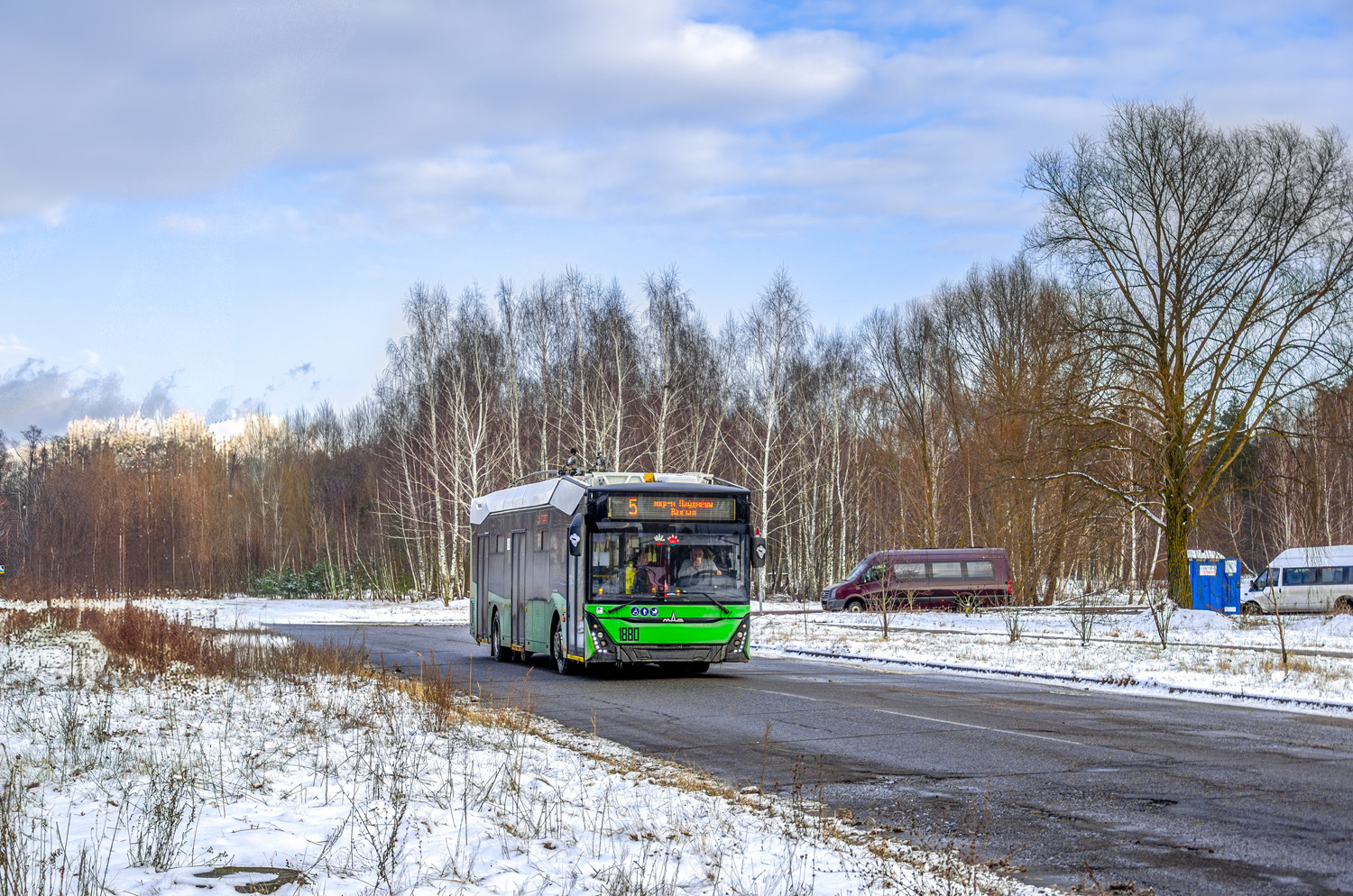Гомель, МАЗ-303Т20 № 1880; Гомель — Движение на участках с использованием автономного хода