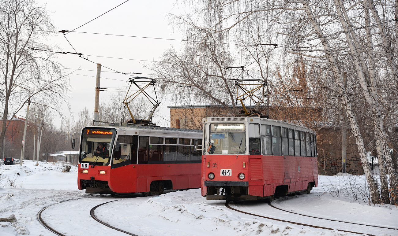 Omsk, 71-605 (KTM-5M3) № 64 Omsk, 71-605 (KTM-5M3) № 64