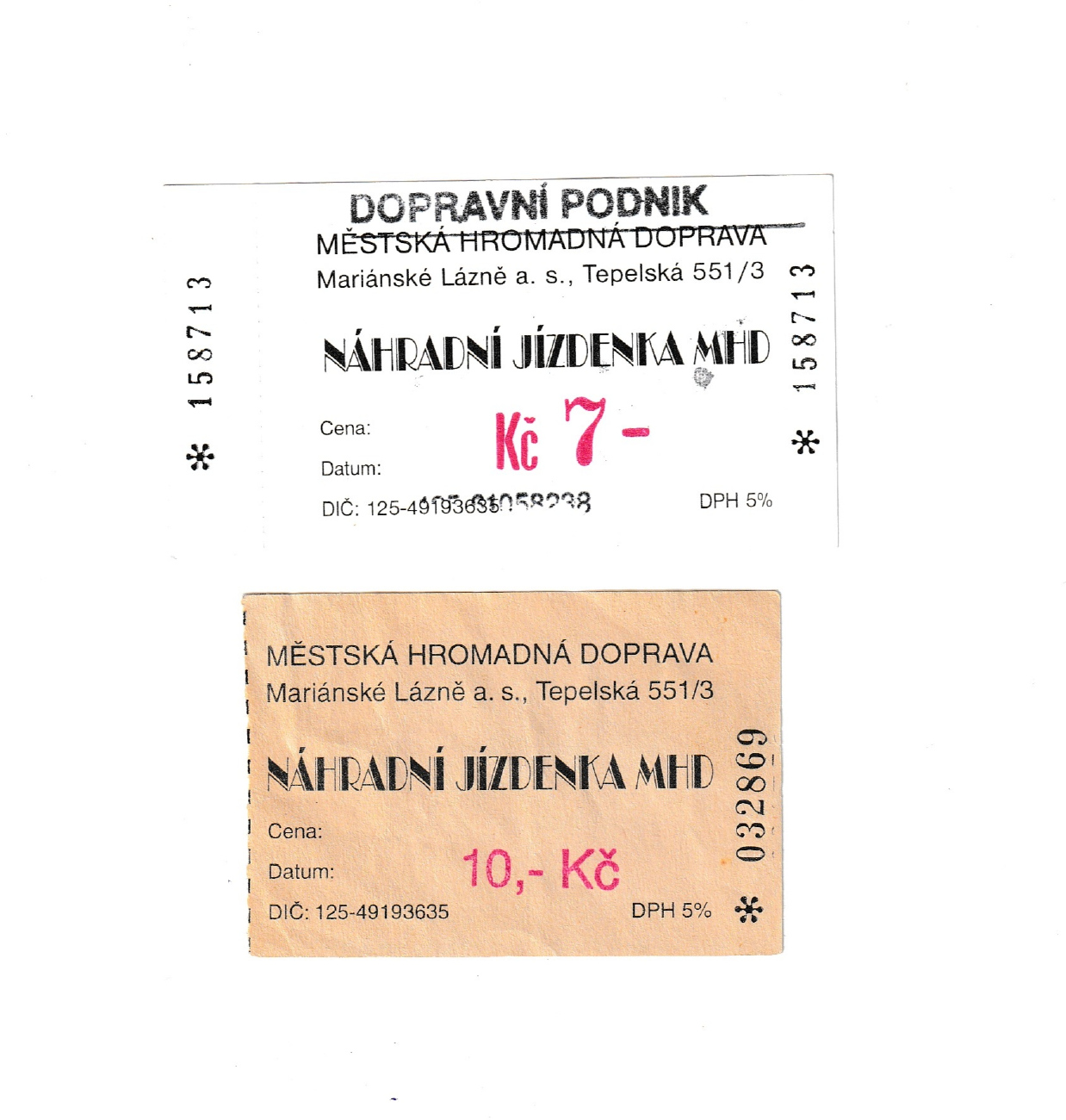 Марианске-Лазне — Проездные документы