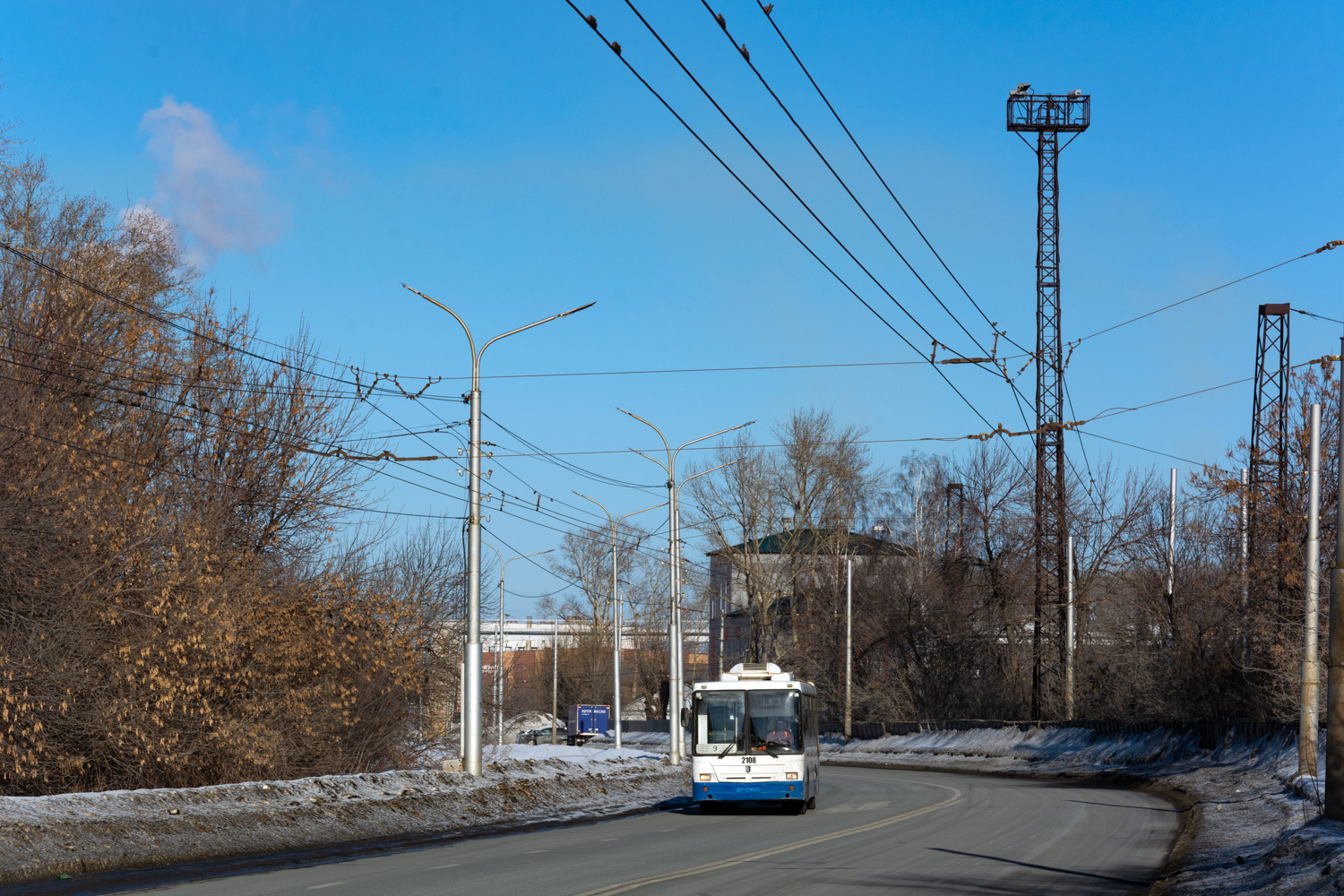 Уфа, НефАЗ-БТЗ 52765А № 2108; Уфа — Троллейбусная сеть — север