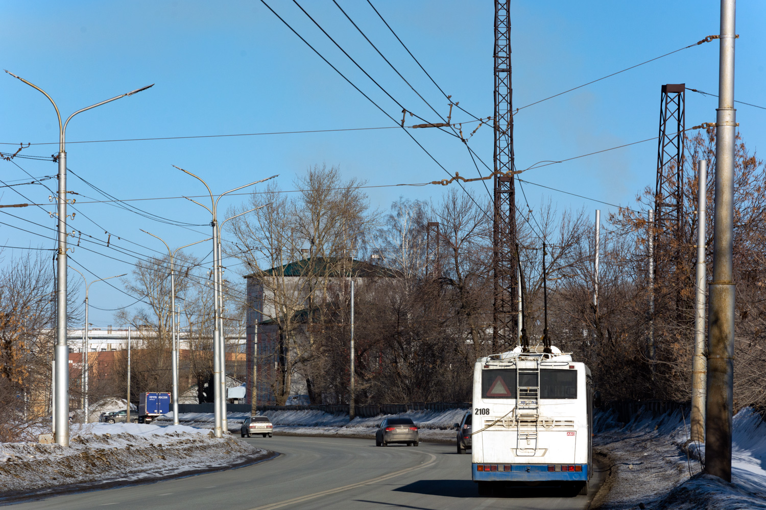 Уфа, НефАЗ-БТЗ 52765А № 2108; Уфа — Троллейбусная сеть — север