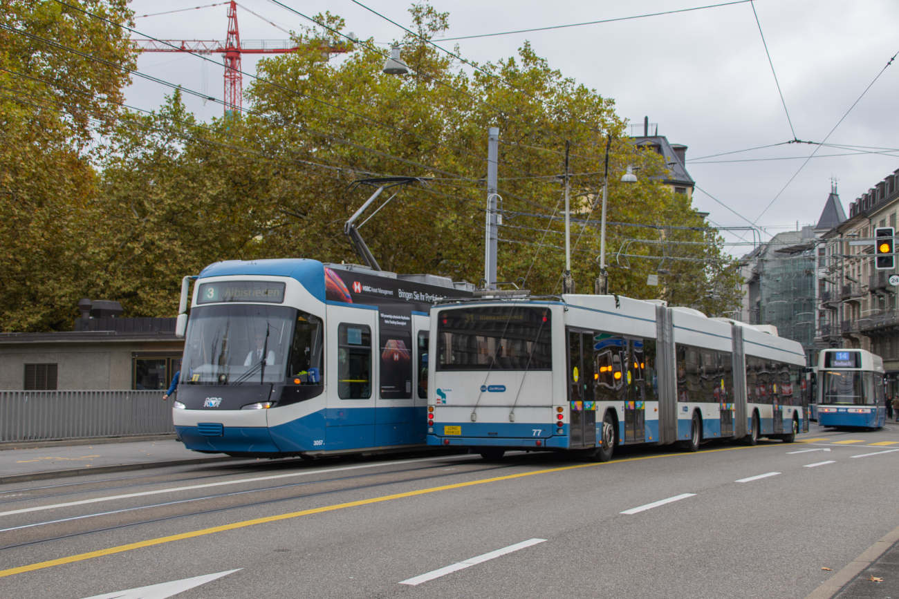 Цюрих, Hess lighTram (BGGT-N2C) № 77