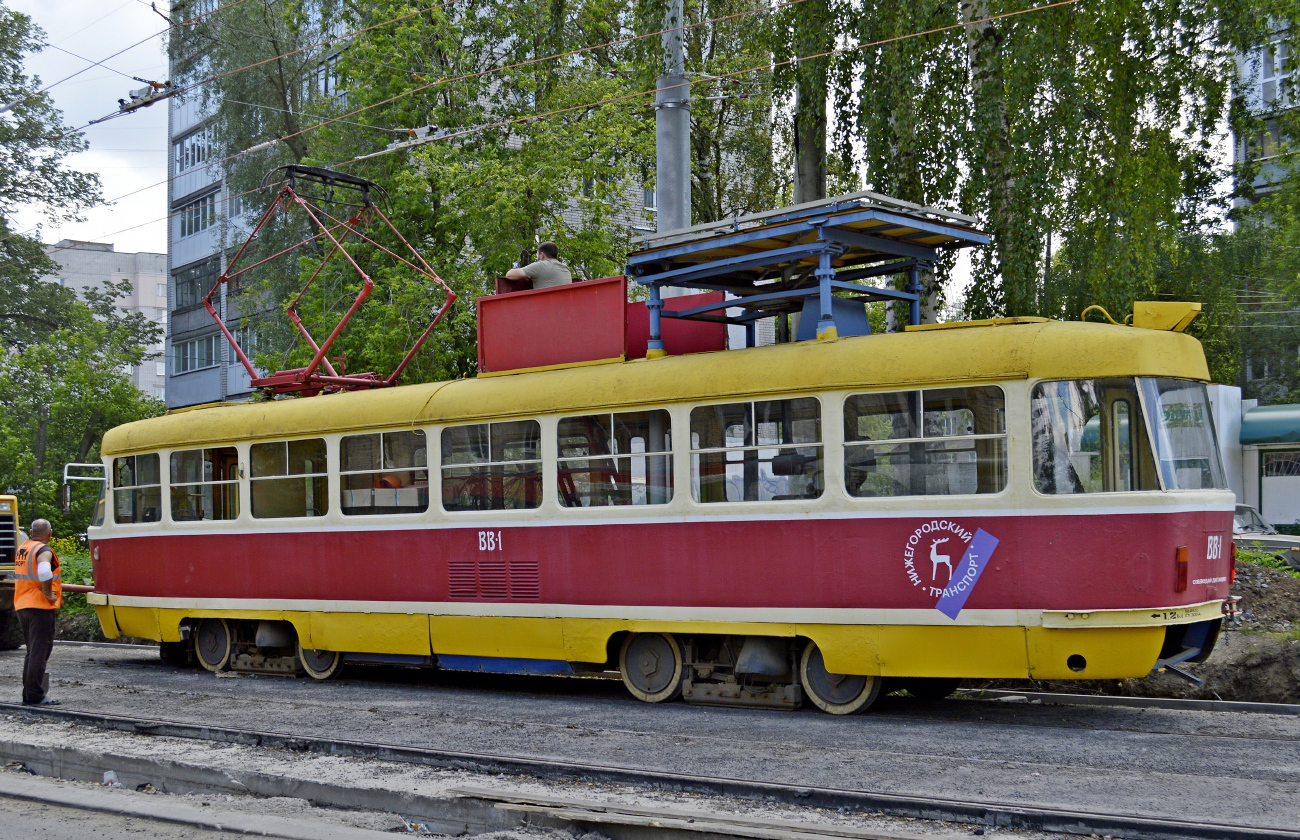 Нижний Новгород, Tatra T3SU № ВВ-1; Нижний Новгород — Ремонт трамвайной линии в рамках концессионного соглашения. Этап №3