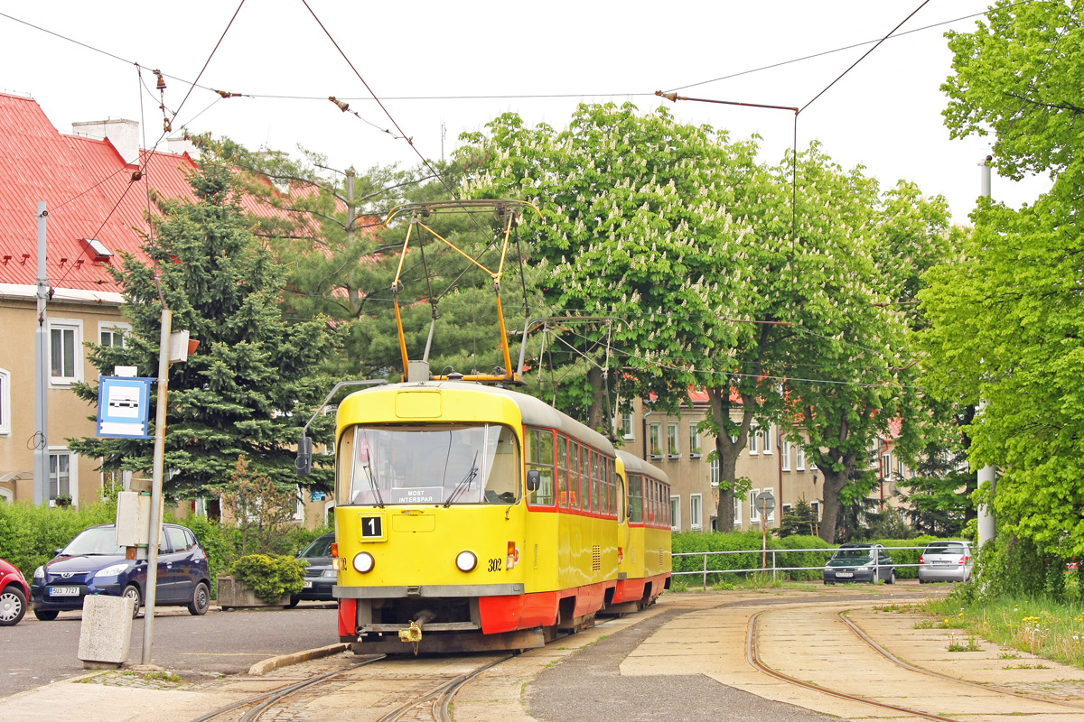 Мост ― Литвинов, Tatra T3M.3 № 302