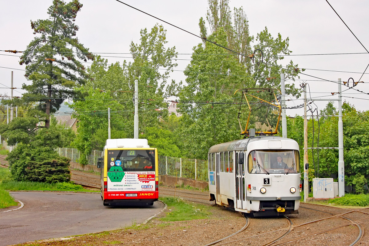 Most - Litvínov, Tatra T3M.3 # 311