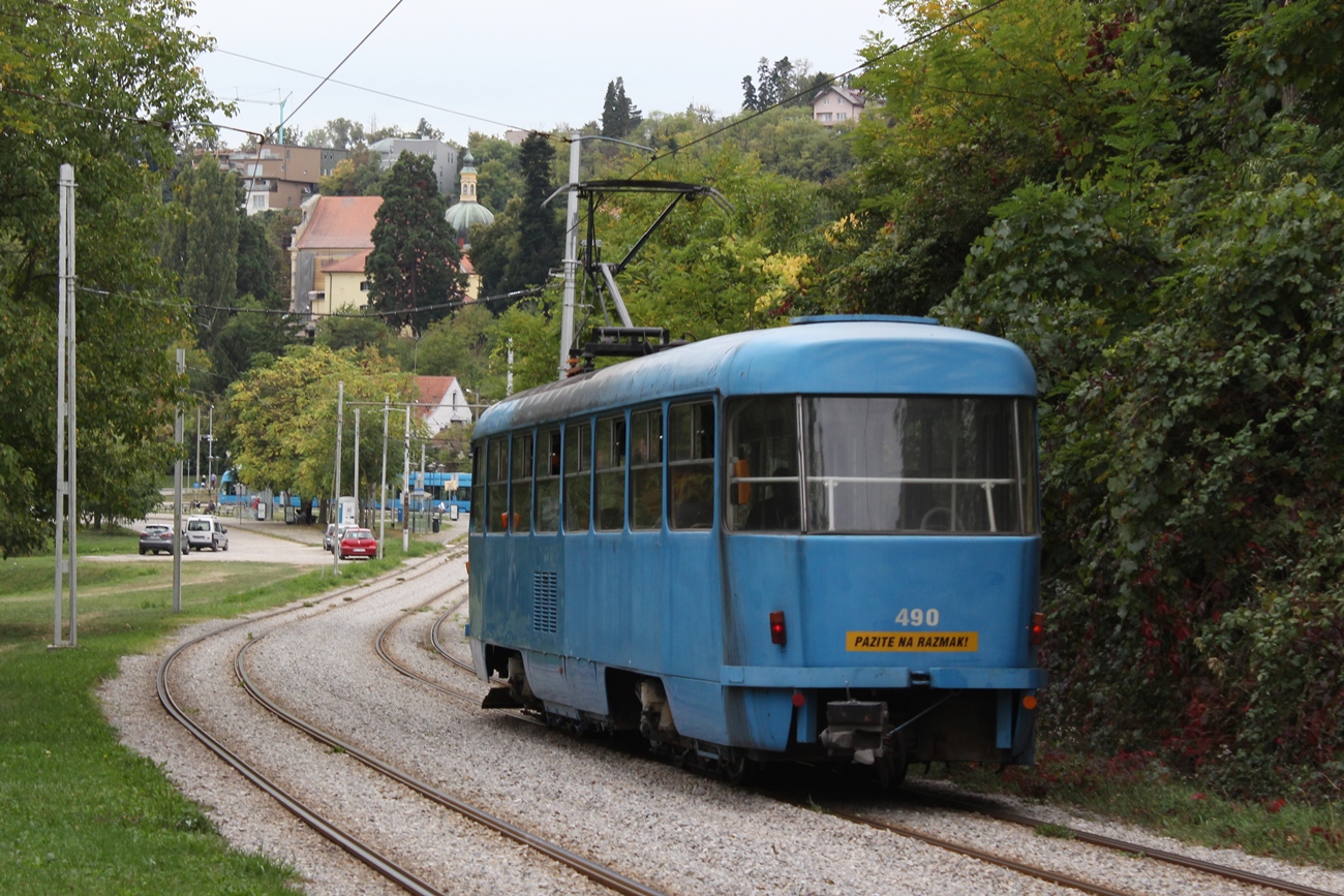 Загреб, Tatra T4YU № 490