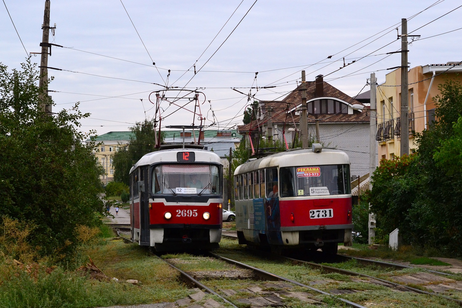 Волгоград, Tatra T3SU № 2695; Волгоград, Tatra T3SU № 2731