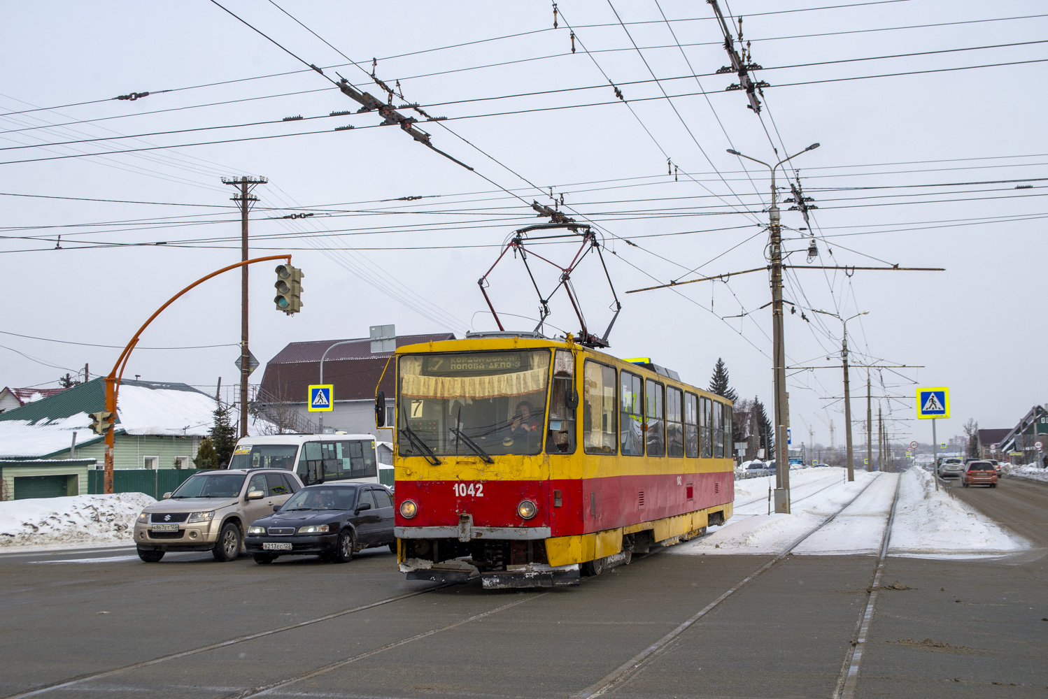 Барнаул, Tatra T6B5SU № 1042
