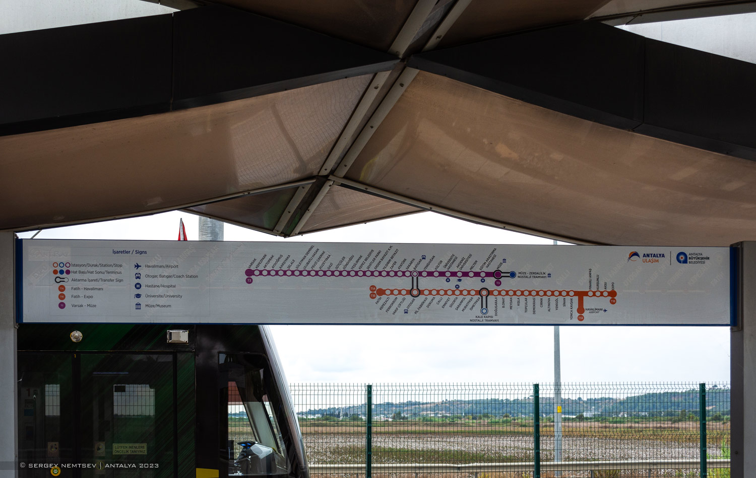 Antalja — Lines and Infrastructure — light rail tram