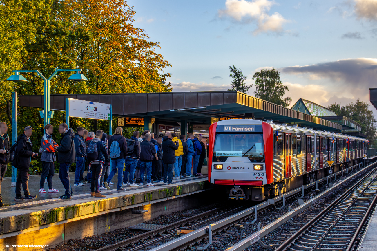Hamburg, HHA DT3N Nr 842; Hamburg — U-Bahn — Linie U1