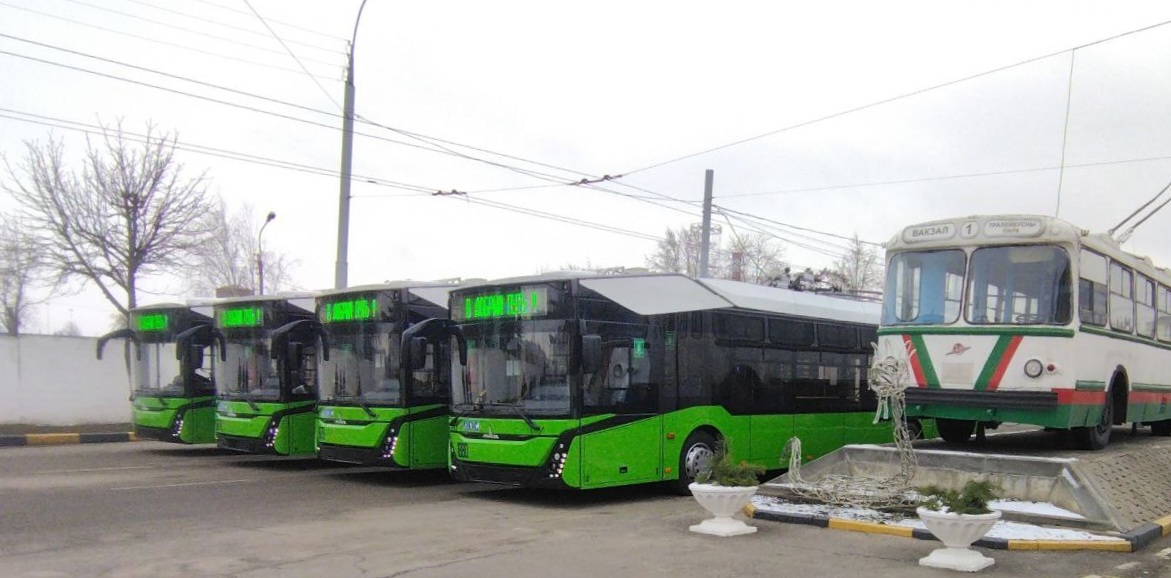 Гомель, МАЗ-303Т20 № 1880; Гомель, ЗиУ-5Д № б/н