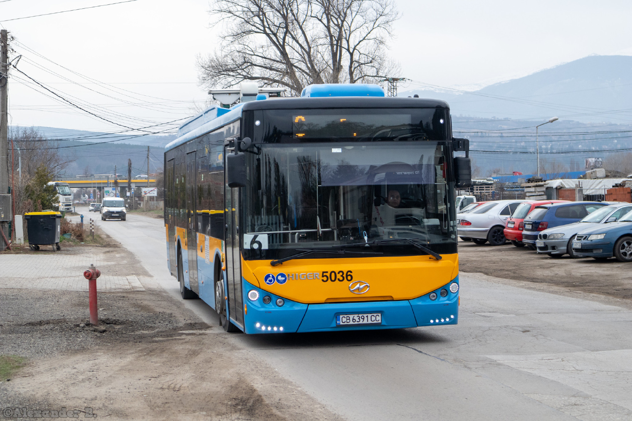 София, Higer KLQ6125GEV3 № 5036