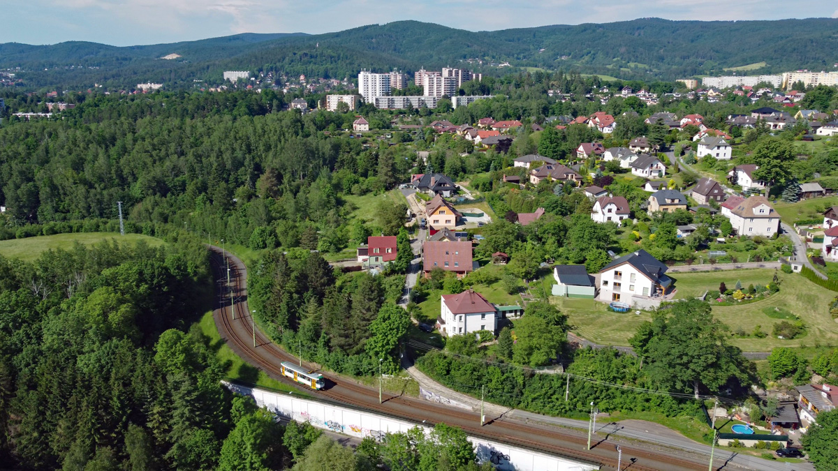 Либерец ― Яблонец-над-Нисой — Трамвайные линии и инфраструктура / Tramvajové tratě a infrastruktura