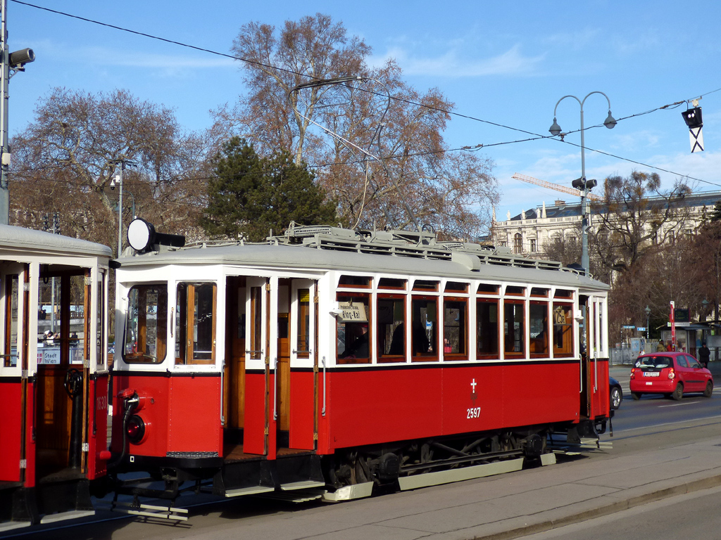 Вена, HW Type L1 № 2597; Вена — 256. поездка VEF — 16.02.2025.