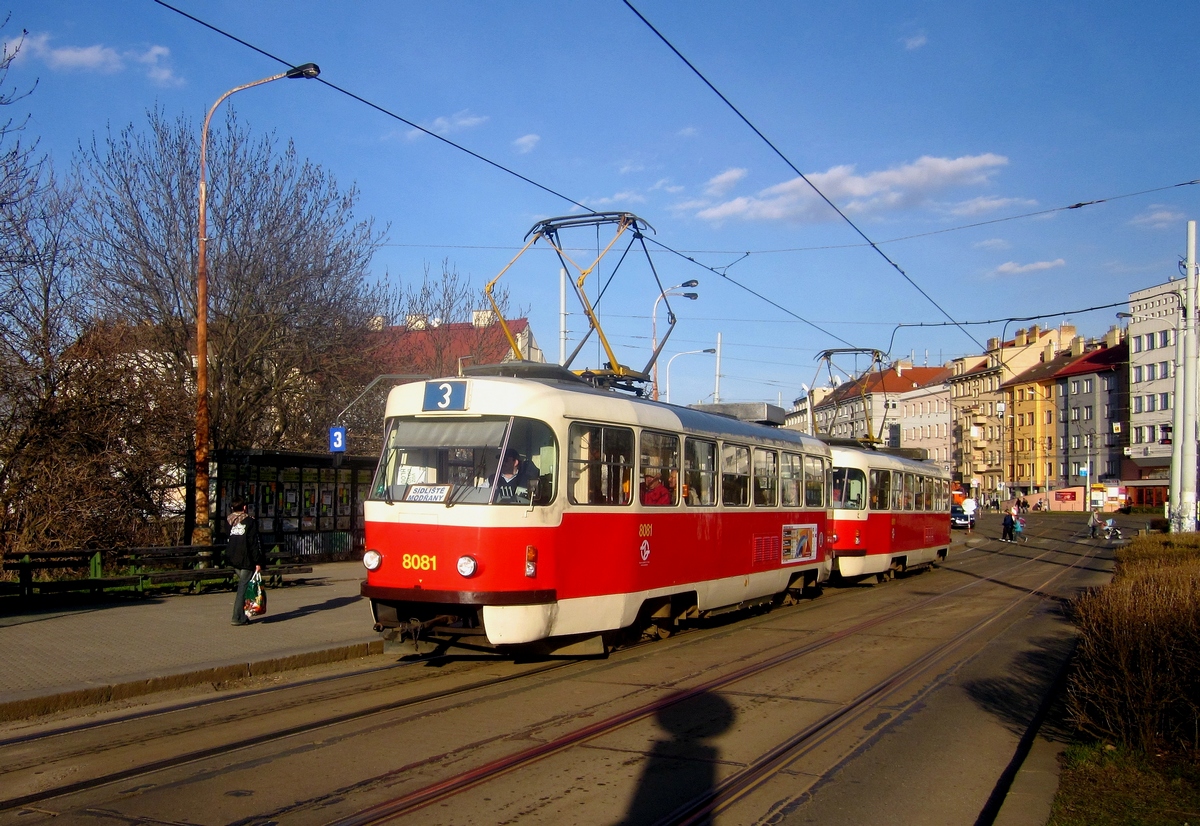 Прага, Tatra T3M № 8081