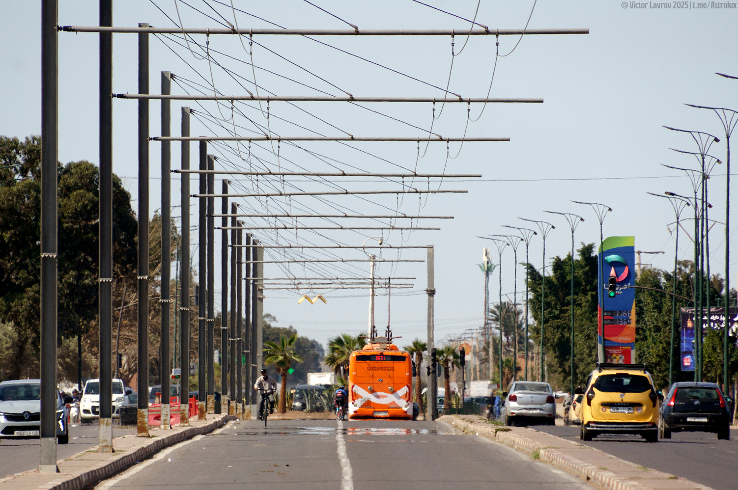 Marrakesh — Trolleybus Lines and Infrastructure
