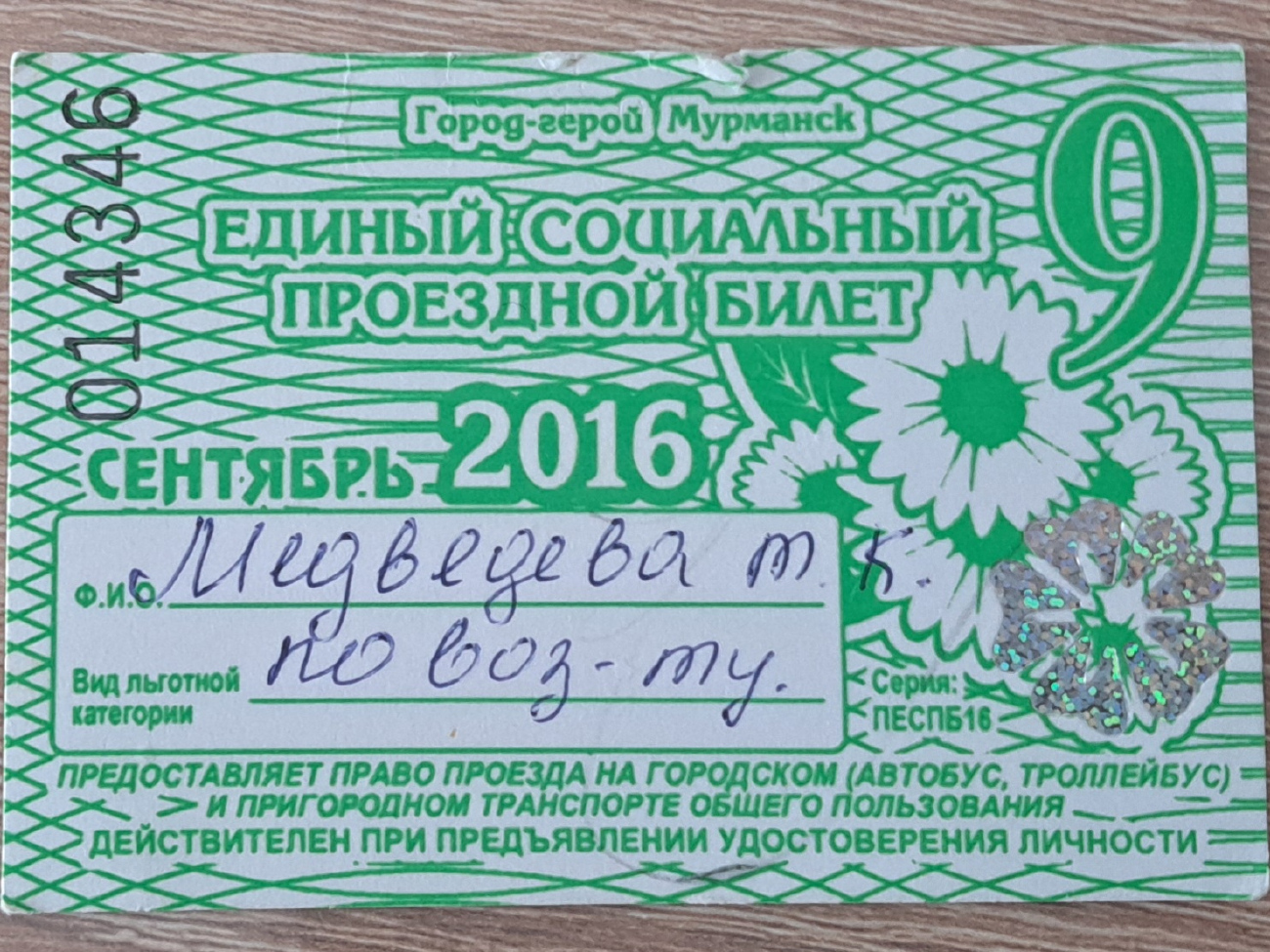 Мурманск — Проездные документы