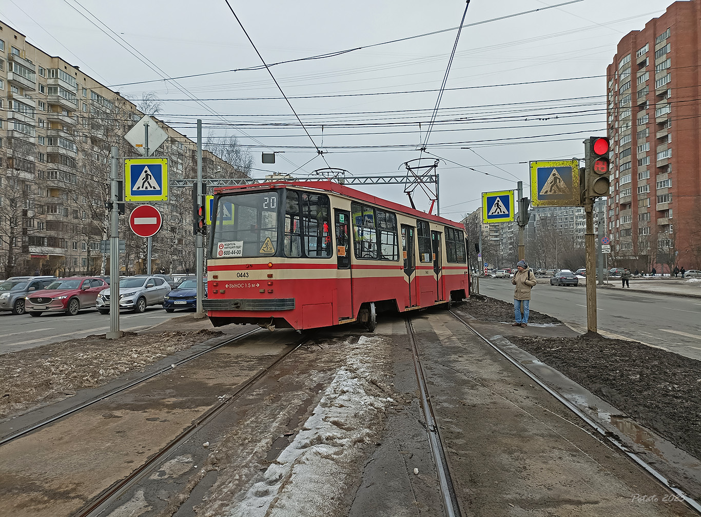 Санкт-Петербург, 71-134К (ЛМ-99К) № 0443; Санкт-Петербург — Происшествия