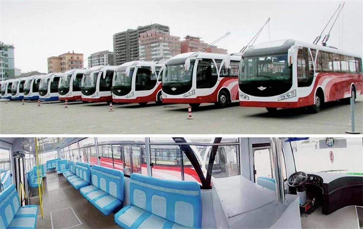 Чхонджин — Новые электромобили от завода "Chongjin Bus Factory"