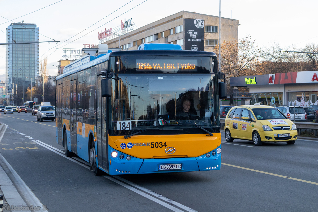 София, Higer KLQ6125GEV3 № 5034