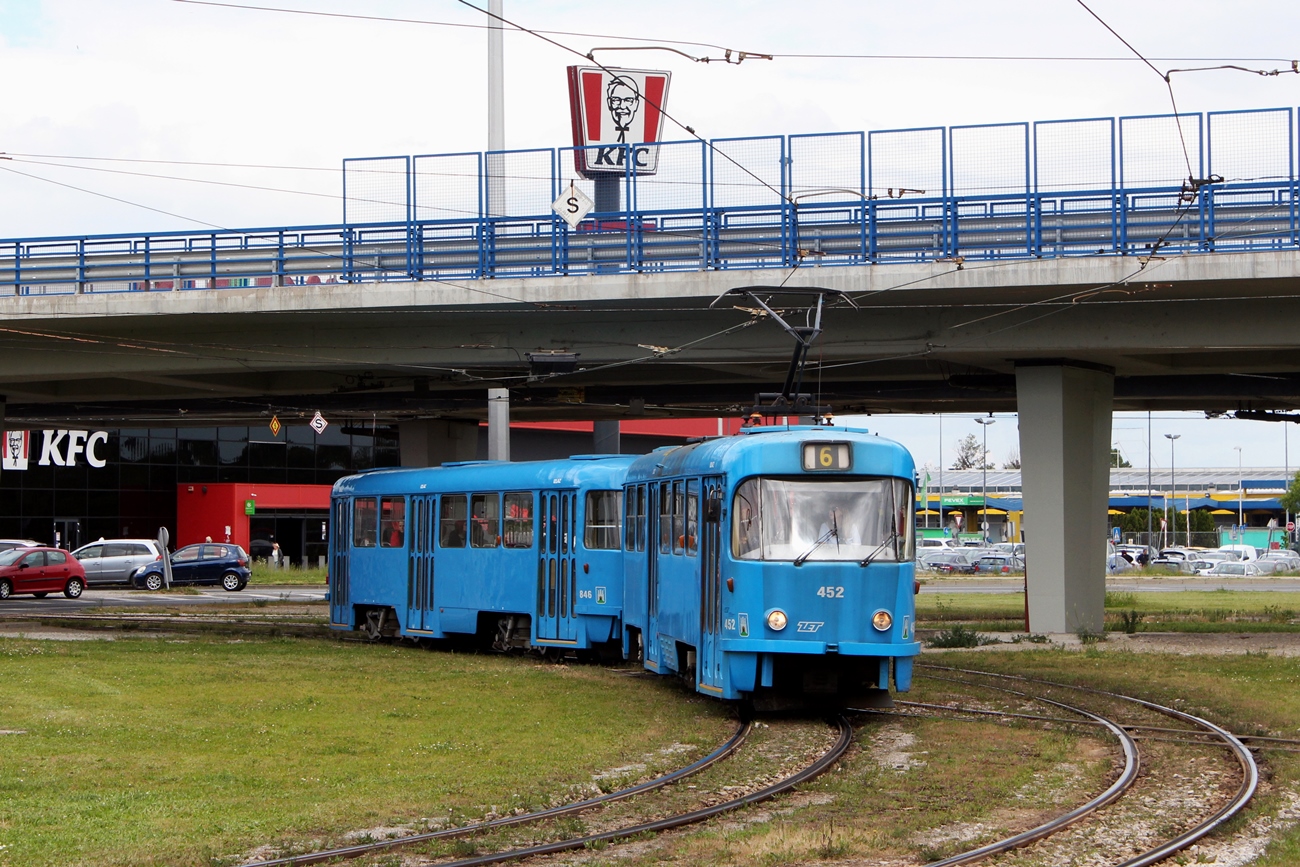 Zagreb, Tatra T4YU N°. 452