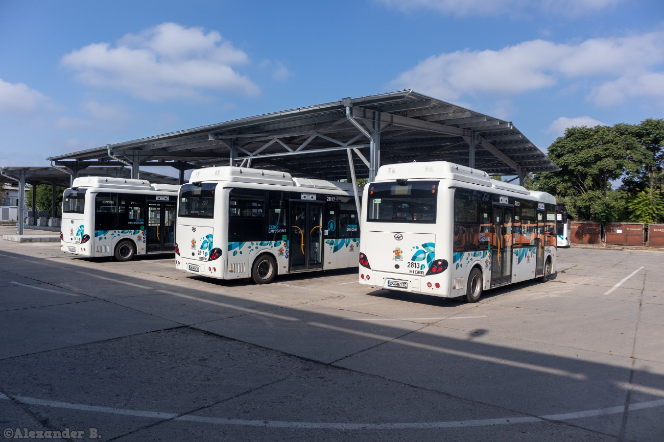 Szófia, Higer KLQ6832GEV — 2813; Szófia — Electric bus depot: AP "Malashevtsi"; Szófia — Electric bus transport — Charging stations