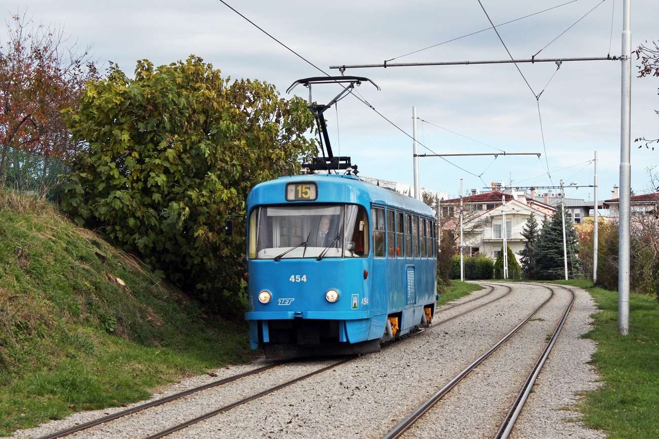 Загреб, Tatra T4YU № 454