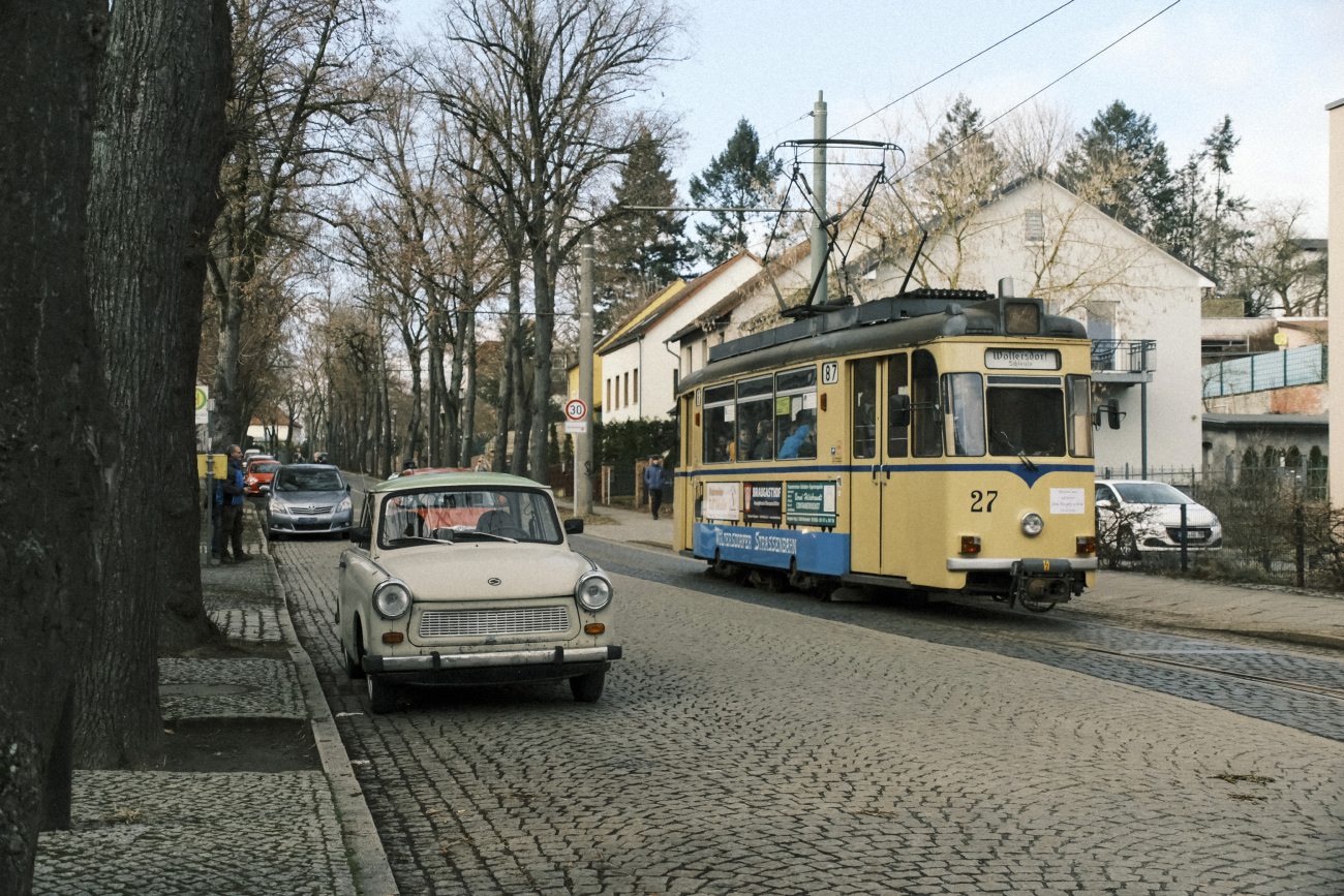 Вольтерсдорф, Gotha T57 № 27; Вольтерсдорф — Официальное прощание с вагонами Гота в регулярной эксплуатации (01.03.2025)