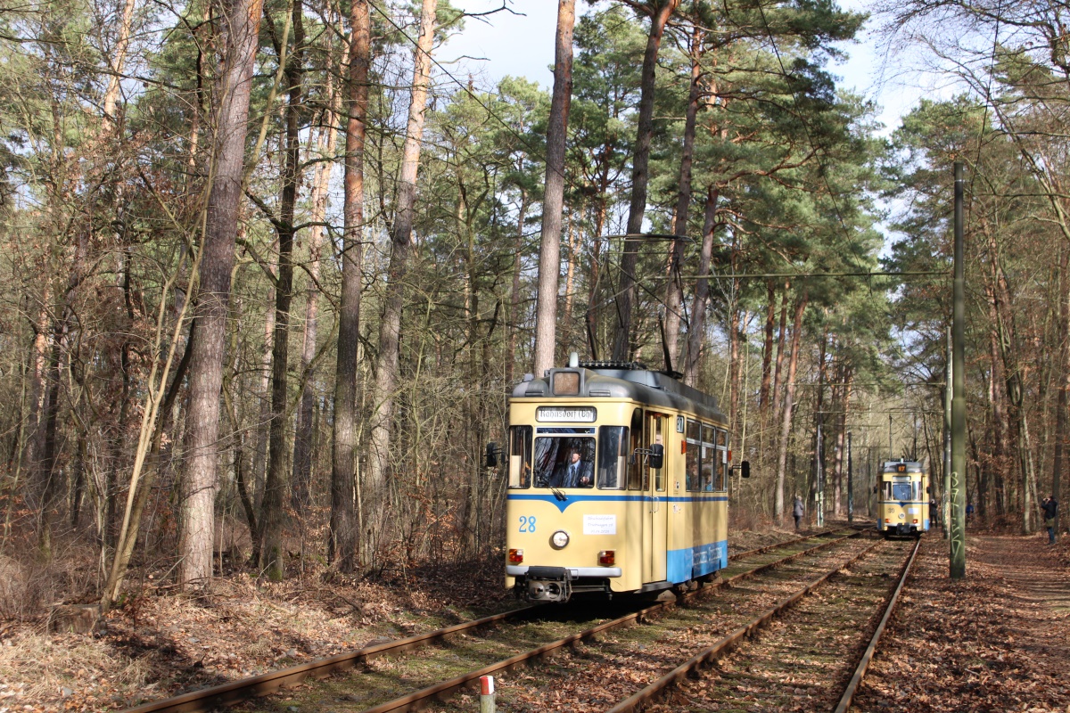 Вольтерсдорф, Gotha T57 № 28; Вольтерсдорф — Официальное прощание с вагонами Гота в регулярной эксплуатации (01.03.2025)