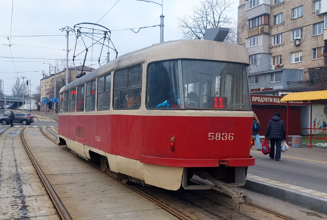 Kiev, Tatra T3SU N°. 5836