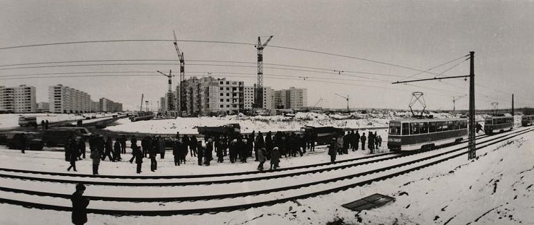 Старый Оскол — Исторические фотографии [1976-2003]; Старый Оскол — Обкатка первой очереди скоростного трамвая — 6 ноября 1980 года