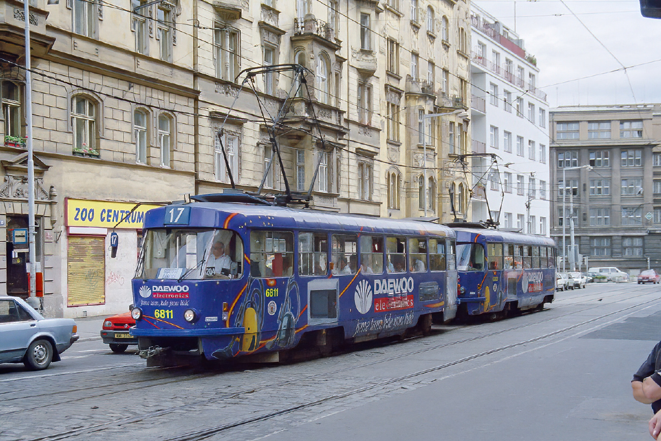 Прага, Tatra T3 № 6811; Прага — Старые фотографии