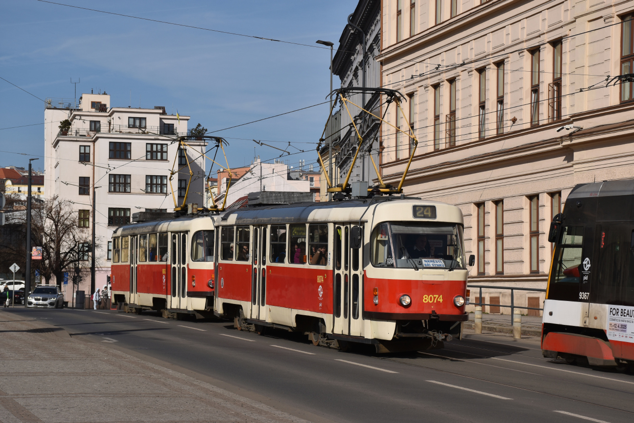Прага, Tatra T3M2-DVC № 8074 Прага, Tatra T3M2-DVC № 8074