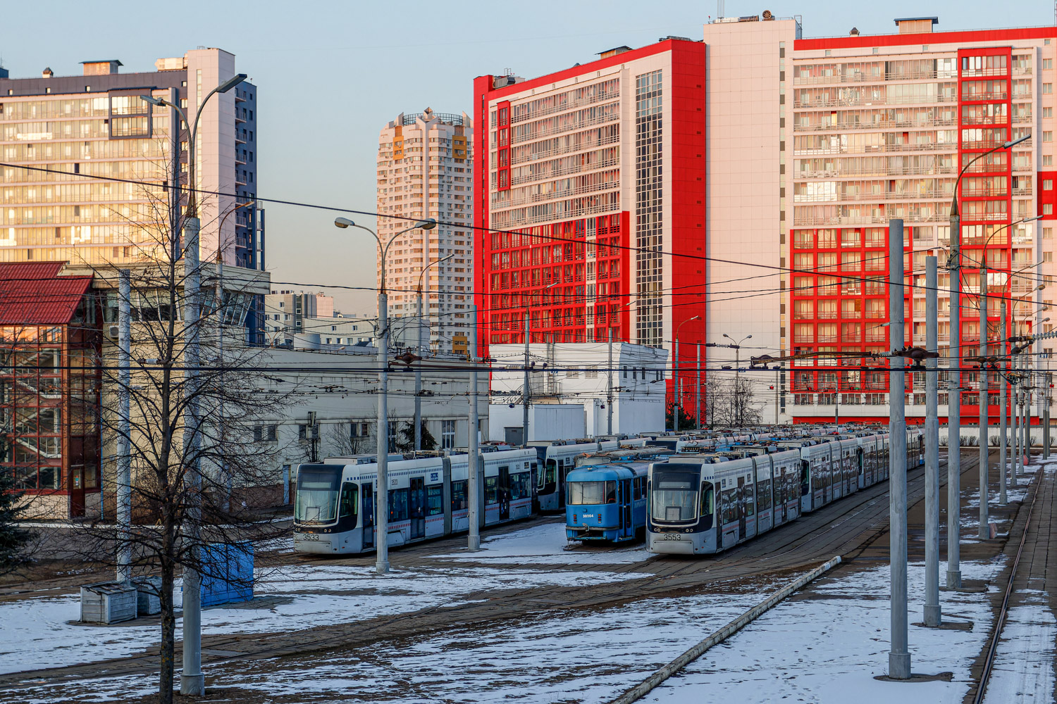 Москва — Трамвайные депо: [3] Краснопресненское. Новая территория в Строгино