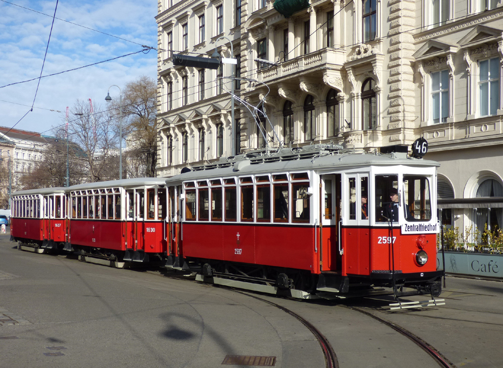 Wiedeń, HW Type L1 Nr 2597; Wiedeń — 256. VEF-Sonderfahrt — 16.02.2025.