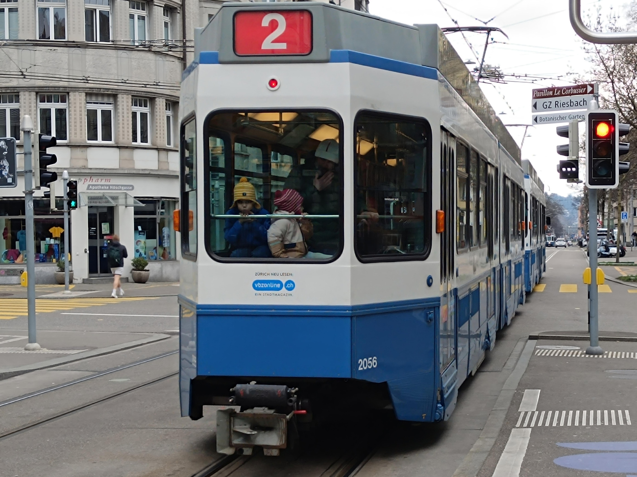 Цюрих, SWP/SIG/BBC Be 4/6 "Tram 2000" № 2056