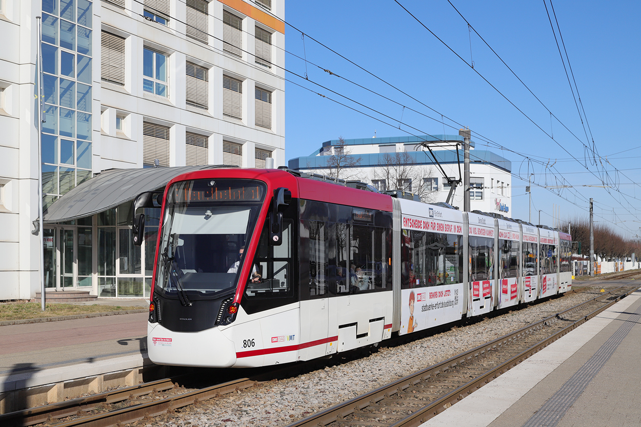 Erfurt, Stadler Tramlink Nr. 806